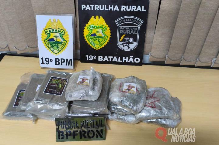 Adolescente é apreendido com mais de 5 kg de maconha em ônibus no Oeste do Paraná