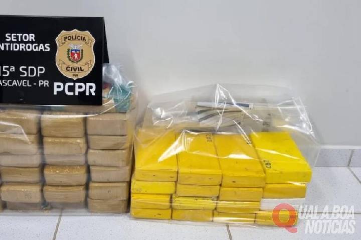 Crack, cocaína e arma são apreendidos em Cascavel durante a segunda fase da Operação Rastreio da Polícia Civil