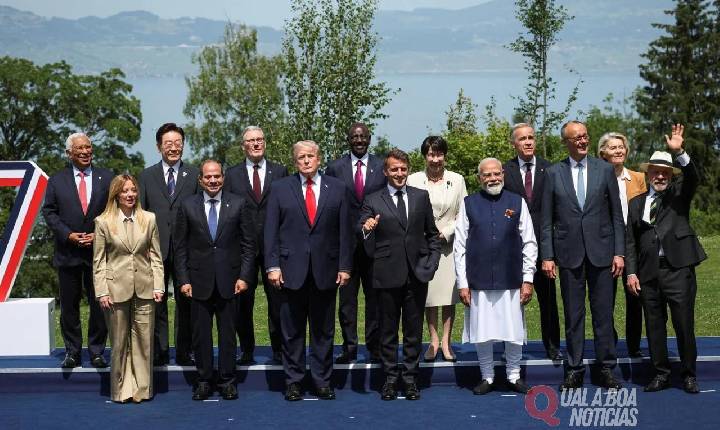 G7: Sem aperto de mãos com Trump, Lula discursa contra protecionismo e defende soberania nacional no combate ao crime organizado