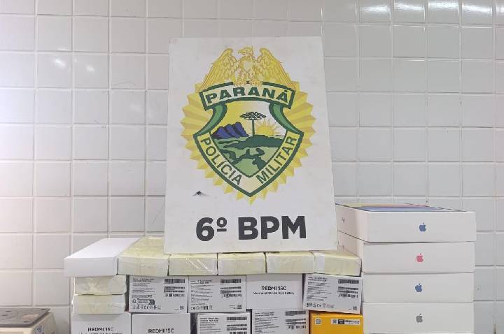 Mulher é detida na rodoviária de Cascavel com eletrônicos contrabandeados