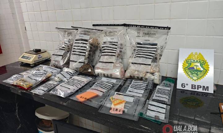 Operação Choque com apoio de cão farejador fecha ponto de tráfico em Cascavel
