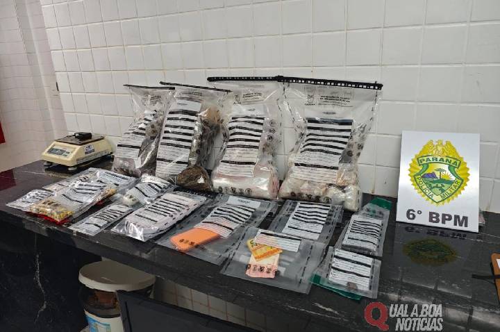 Operação Choque com apoio de cão farejador fecha ponto de tráfico em Cascavel