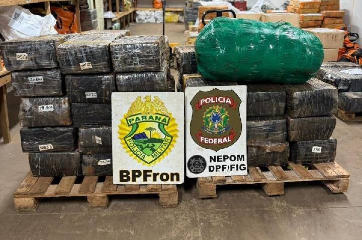Operação integrada apreende mais de uma tonelada de maconha em Santa Helena