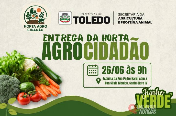 Prefeitura de Toledo realiza entrega oficial da Horta Agrocidadão nesta sexta-feira