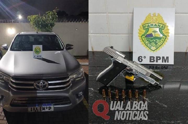 Proprietário atira contra ladrão de Hilux e persegue criminoso até intervenção com disparos da PM no bairro Universitário