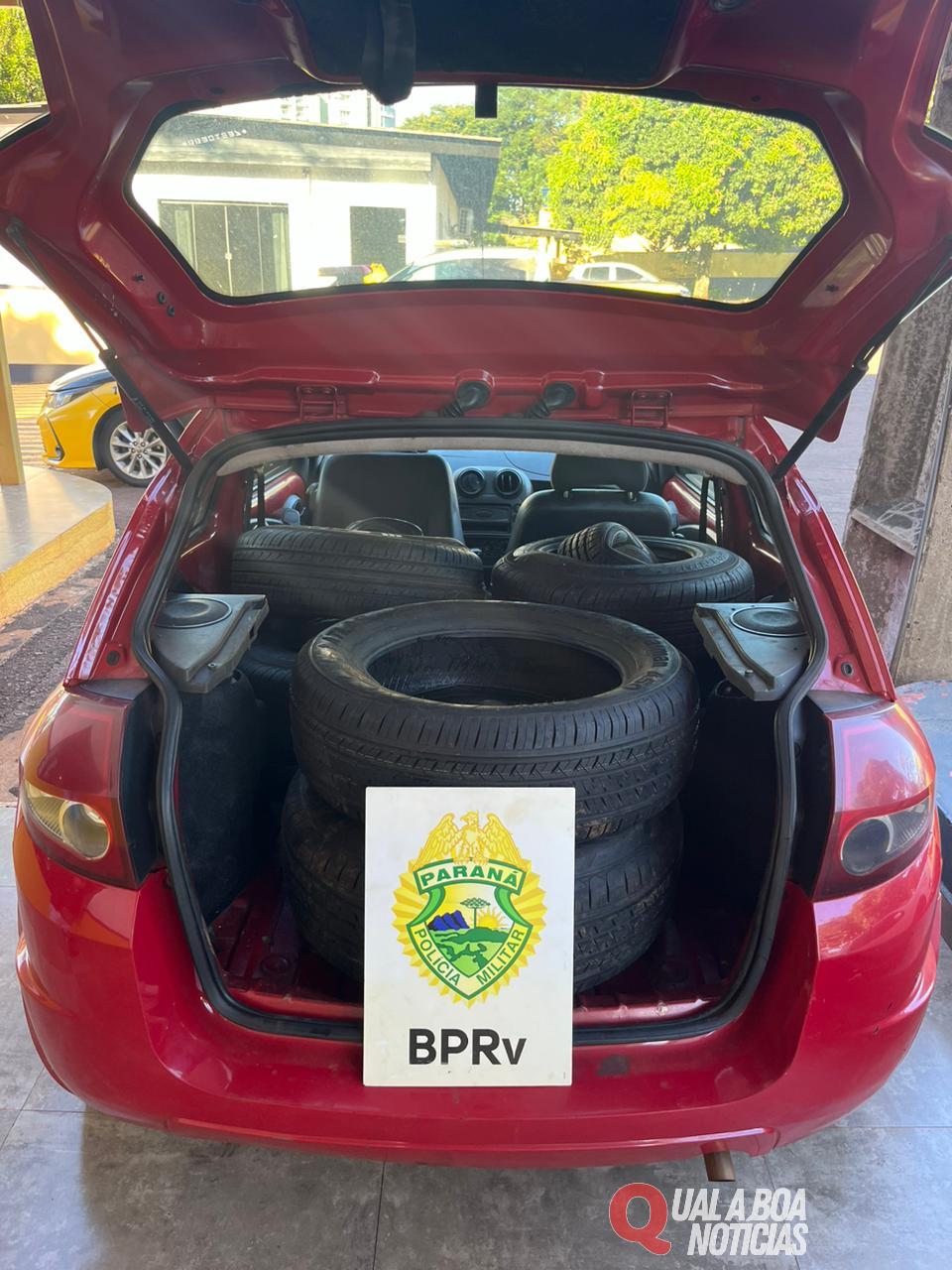 BPRv apreende mercadoria oriunda do Paraguai em Santa Tereza do Oeste-PR