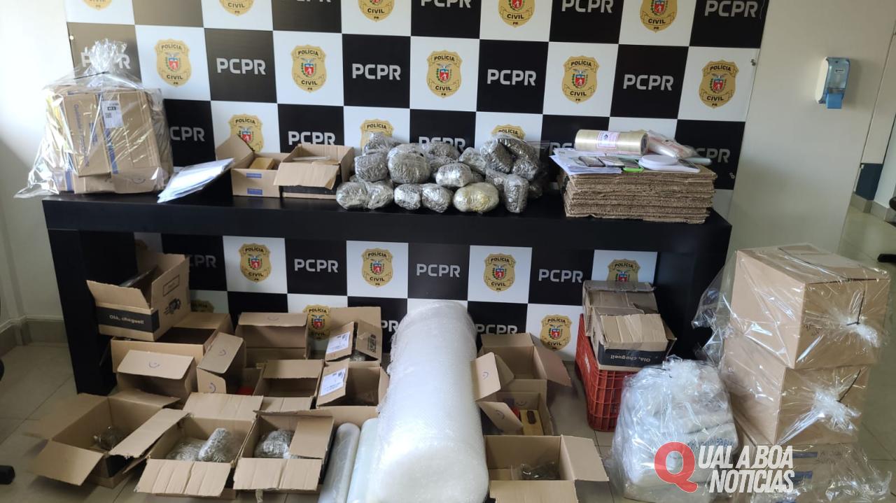 Chegou o Correio: PCPR de Toledo desarticula esquema de envio de drogas por correspondência