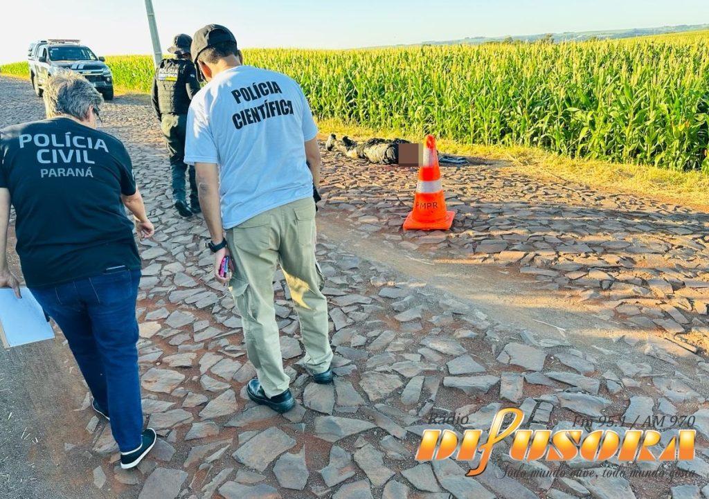 Corpo carbonizado é encontrado no interior de Marechal Cândido Rondon