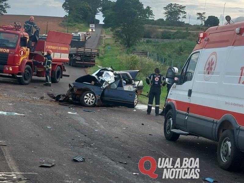 Duas pessoas morrem em gravíssimo acidente entre Terra Roxa e Guaíra