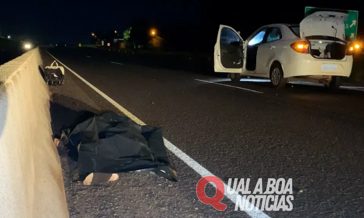 Homem de 59 anos morre atropelado por carro na PRc 467, em Cascavel