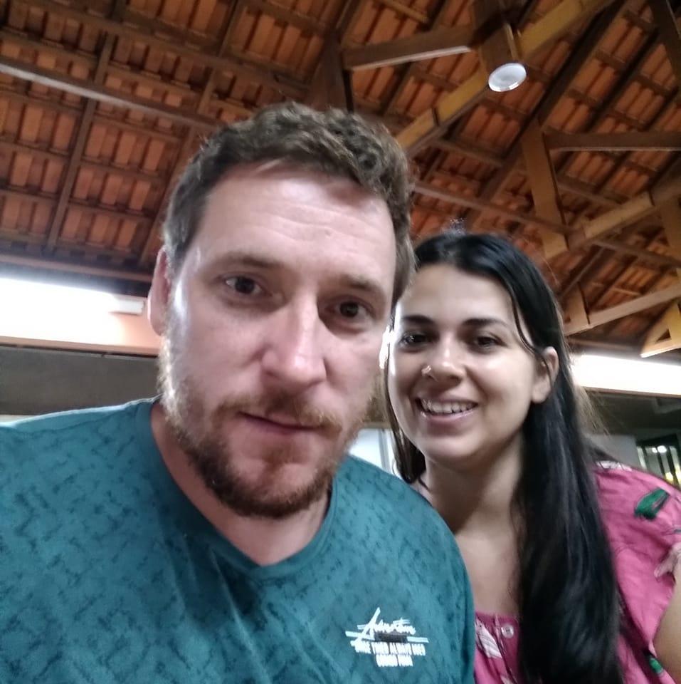 Foto: Gilvan Rech (autor) e Gabrielle Rodrigues (ex-mulher)