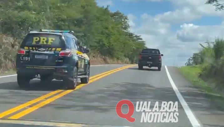 PRF recupera S-10 e prende condutor após mais de 25 quilômetros de perseguição