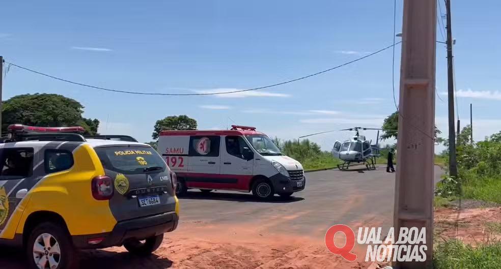 Trabalhador é resgatado após ser soterrado em obra de ampliação de cemitério em Nova Esperança