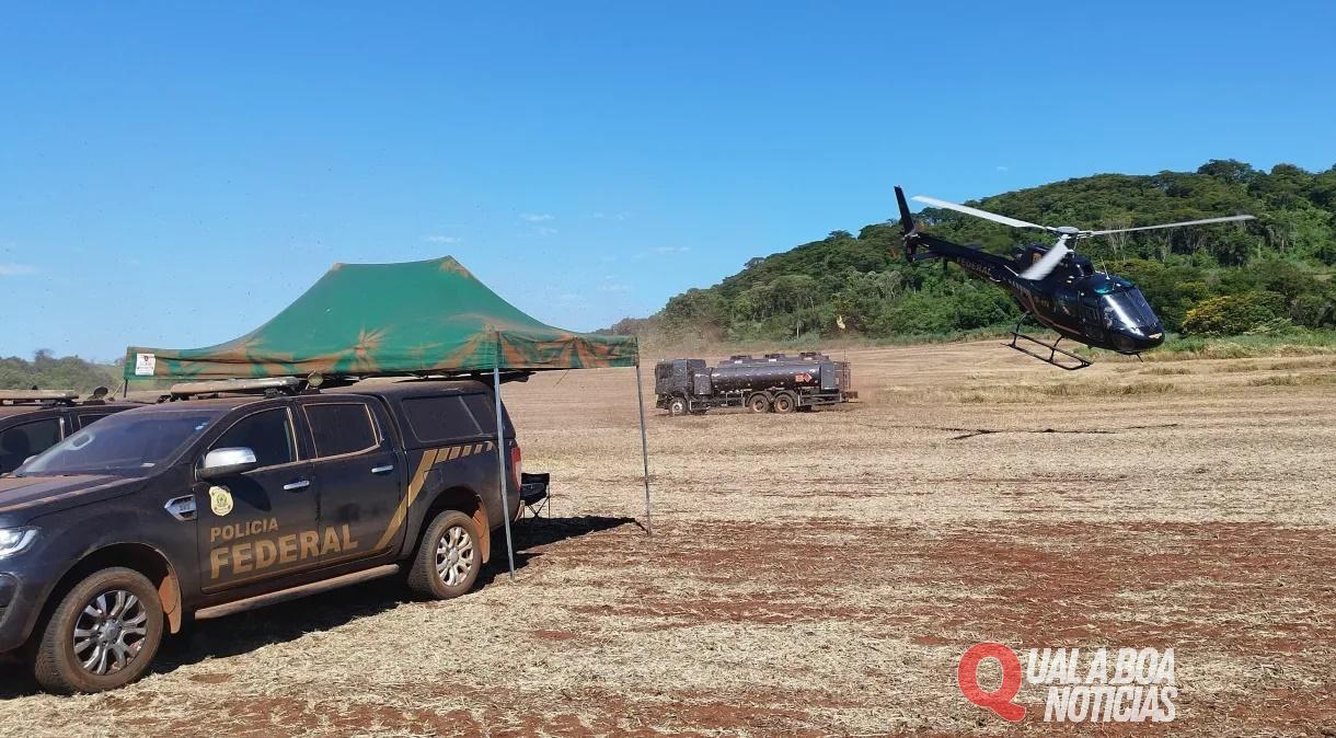 Megaoperação da PF apreende 600 toneladas de maconha na fronteira com o Paraguai