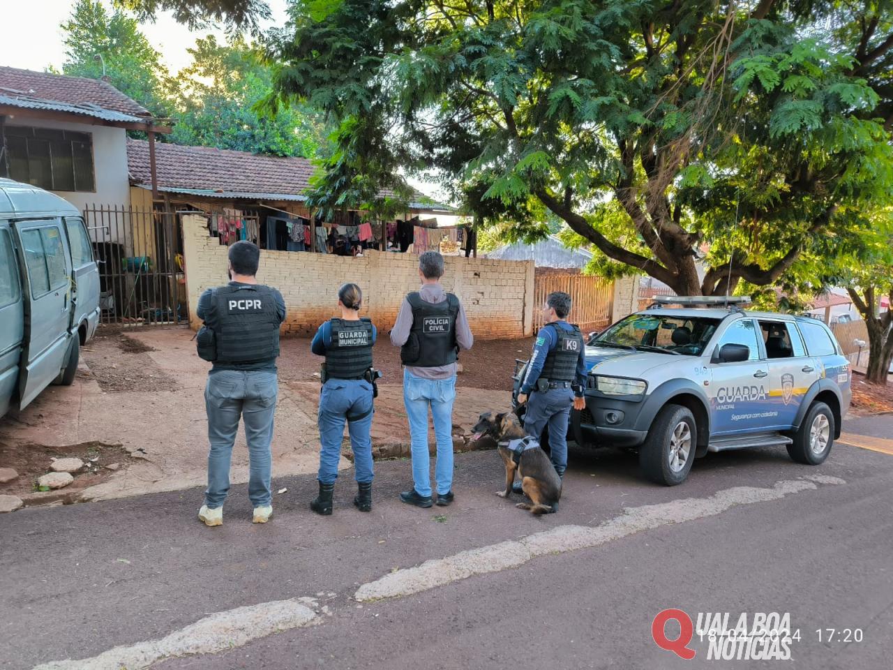 Polícia Civil de Toledo com apoio da GM cumpre busca em residência e prende homem por tráfico de drogas