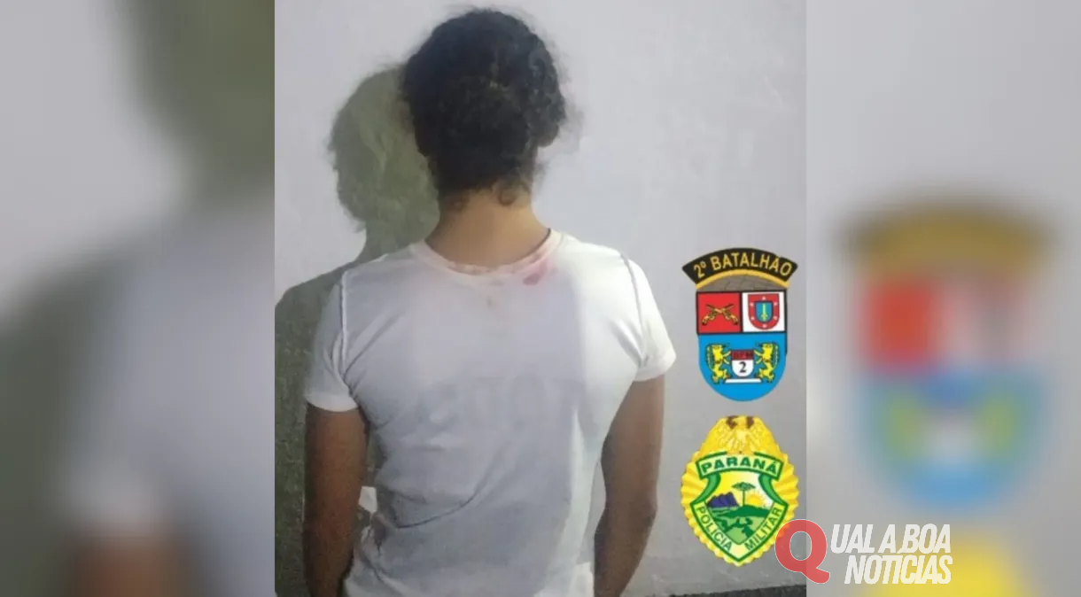 A Polícia Militar do Paraná prendeu, na madrugada desta sexta-feira  uma mulher suspeita de atear uma substância ácida contra uma jovem identificada como Isabelly Ferreira, na