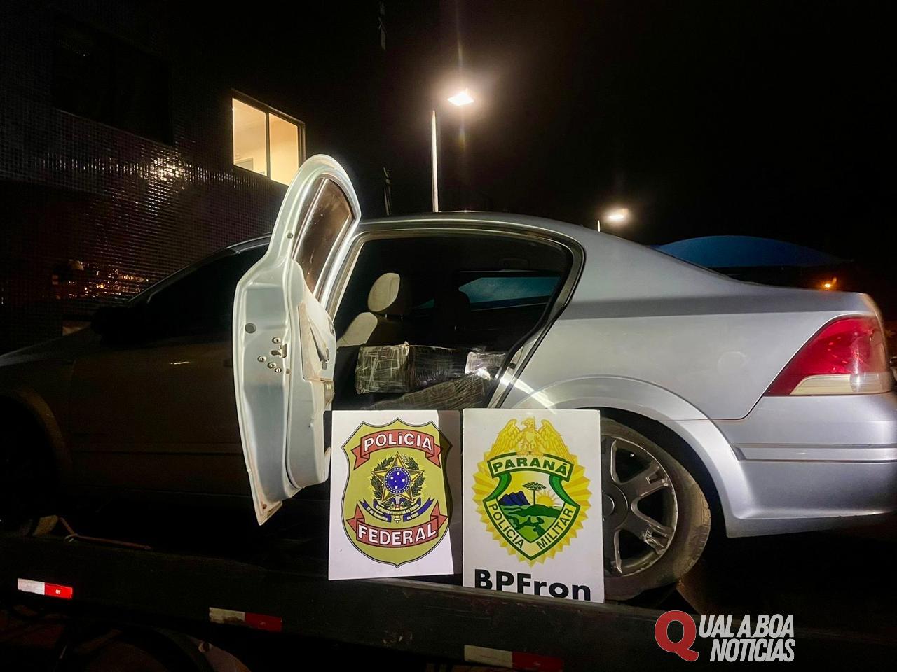 BPFron e NEPOM/PF Apreendem Mais de Meia Tonelada de Maconha em Guaíra - PR
