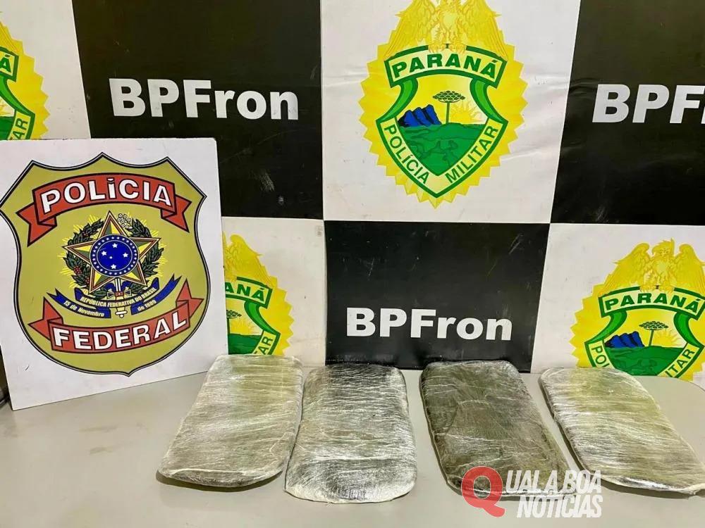 BPFron e NEPOM/PF Prende Passageira com seis kg de Haxixe escondidos junto ao corpo em Guaira - PR