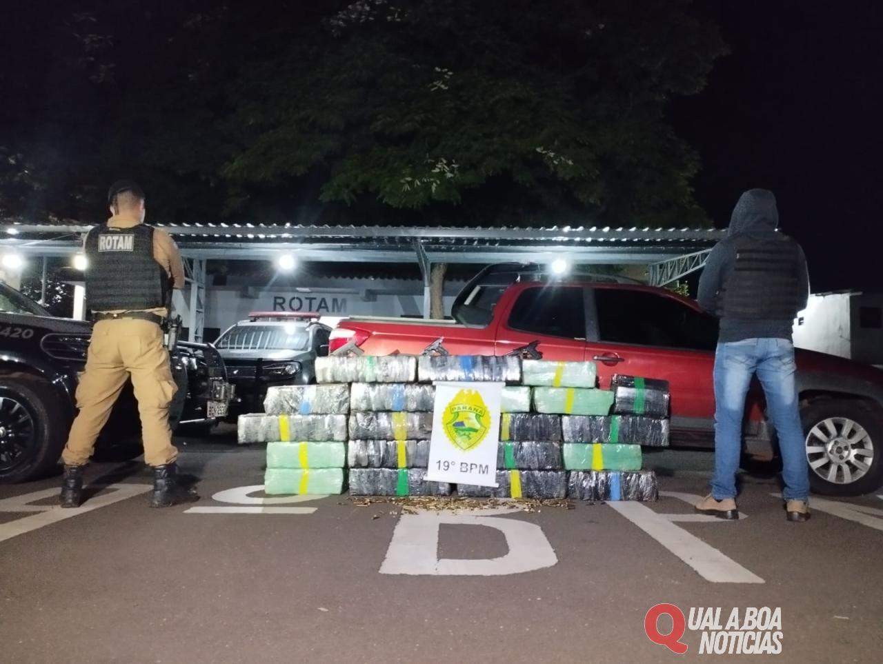 Equipes do 19ºBPM apreende grande quantidade de drogas, armas e munições em Toledo