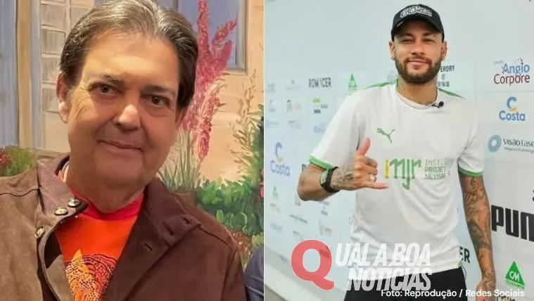 Faustão doa item raro para leilão de Neymar; veja fotos