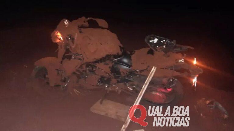 Jovem de 19 anos fica gravemente ferido após acidente de moto na PR-317
