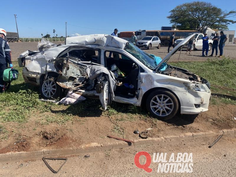 Morre a terceira vítima de grave acidente na BR-163 entre Guaíra e Mercedes