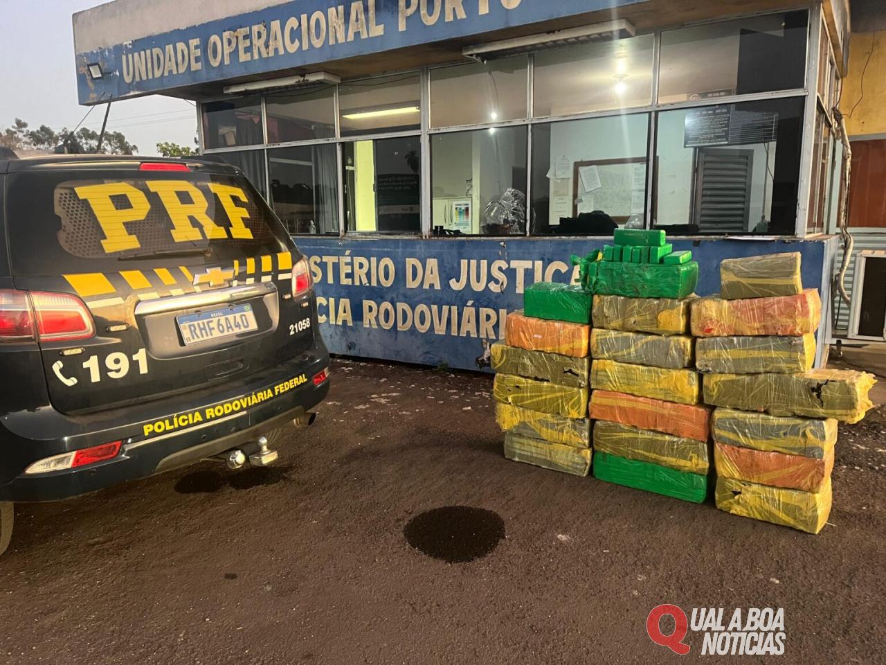 PRF apreende mais de meia tonelada de maconha em duas ocorrências em Guaíra