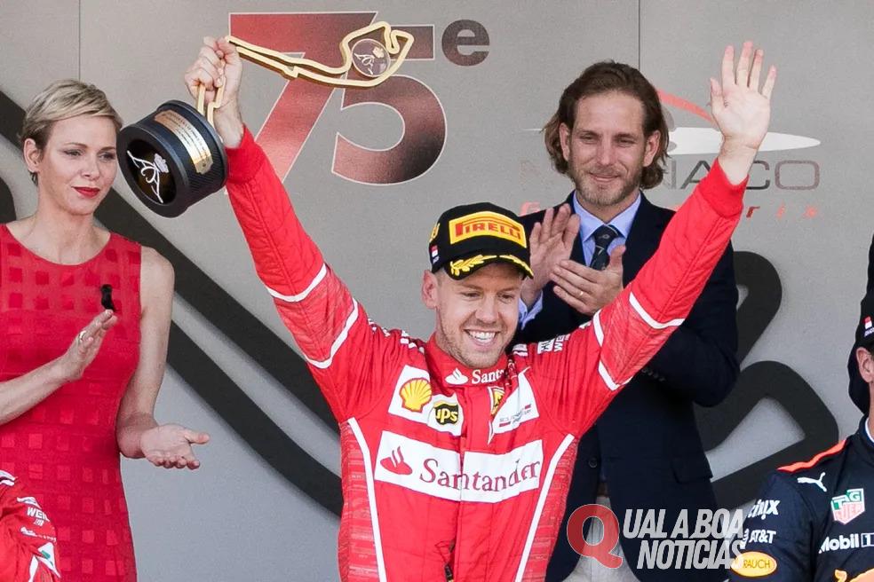 Vettel foi o último antes de Leclerc a vencer em Mônaco pela Ferrari