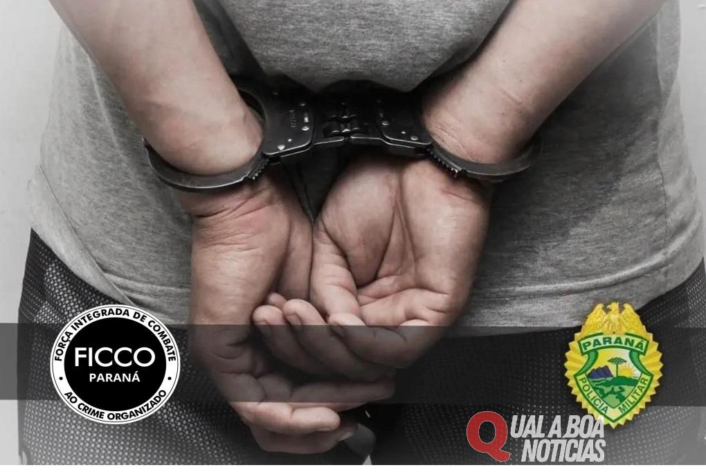 BPFRON, 3ª CIPM e FICCO cumprem mandado de prisão em Nova Londrina-PR