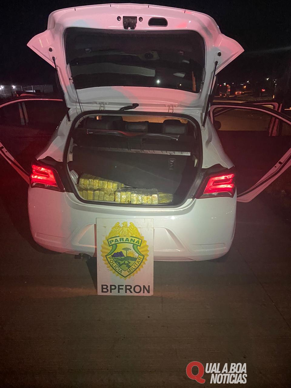 BPFRON apreende 146,2 kg de substância análoga à maconha em Capitão Leônidas Marques-PR