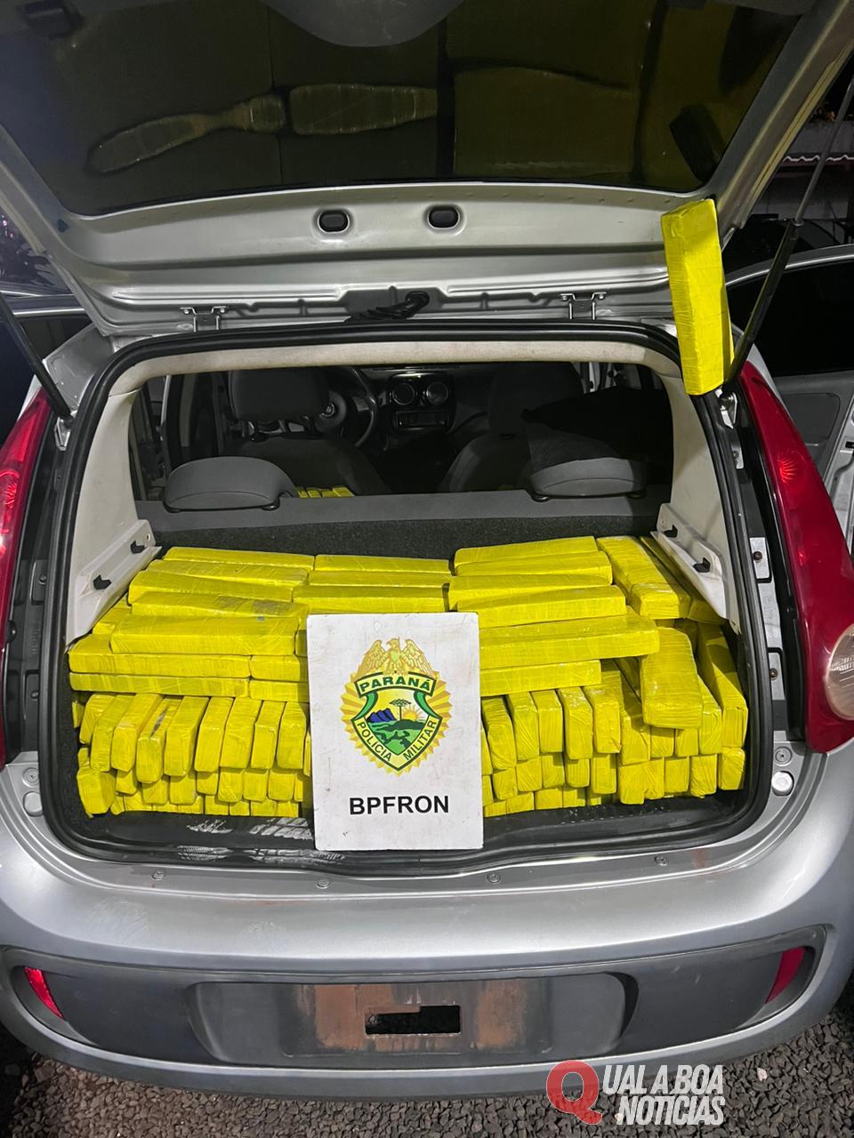 BPFRON apreende 503,100 kg de substância análoga à maconha em São Miguel do Iguaçu-PR