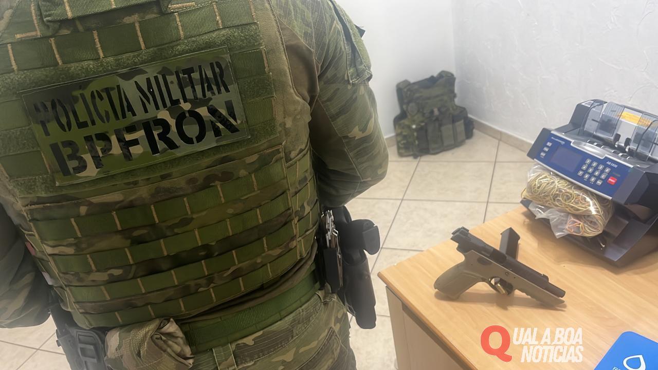 BPFRON e CHOQUE apreendem arma e munições em Foz do Iguaçu-PR
