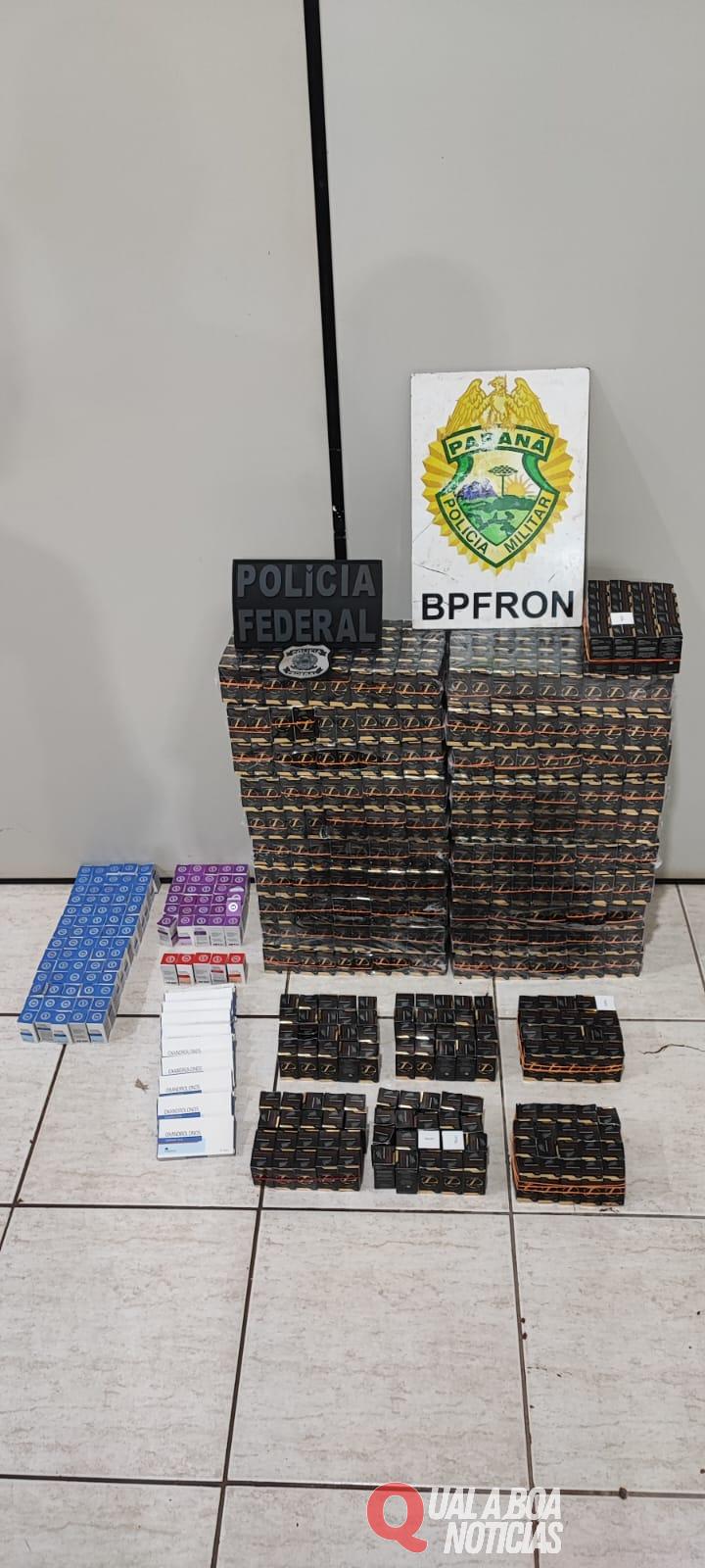 BPFRON e Polícia Federal apreendem anabolizantes em Cascavel-PR