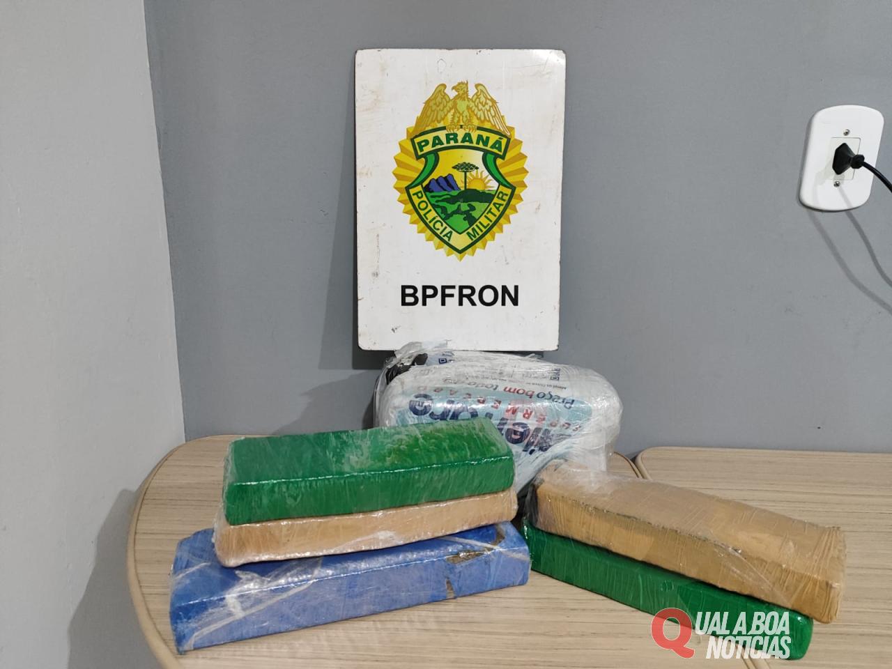 BPFRON realiza apreensão de maconha em Ônibus em São Miguel do Iguaçú/PR