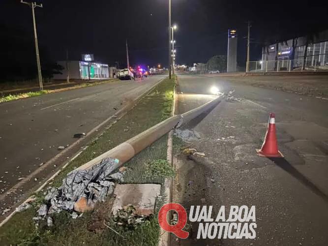 Fatalidade: Rapaz de 19 anos morre ao bater moto contra poste