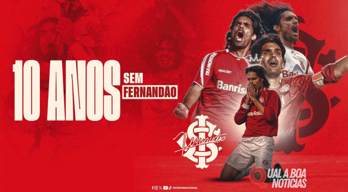 Morte de Fernandão, ídolo do Internacional, completa 10 anos