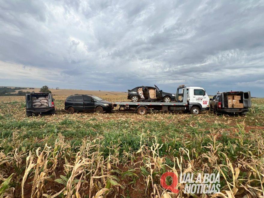 Operação conjunta entre BPFron e NEPOM/PF intercepta carga milionária de contrabando em Terra Roxa