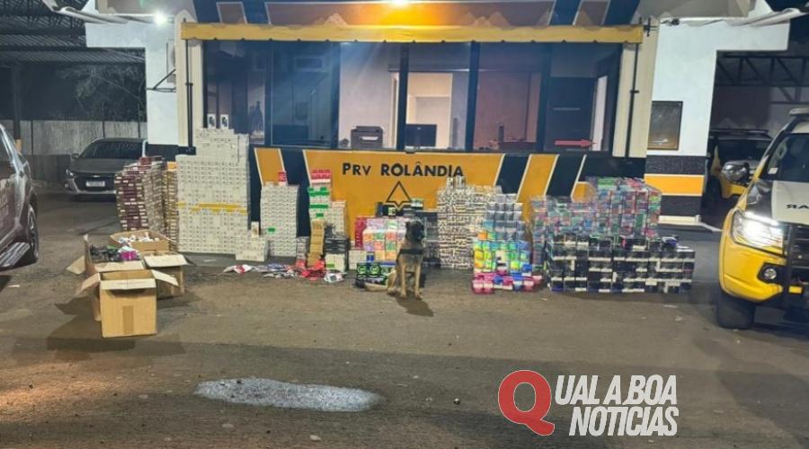 Operação da PRE apreende mais de R$ 5 milhões em produtos do Paraguai