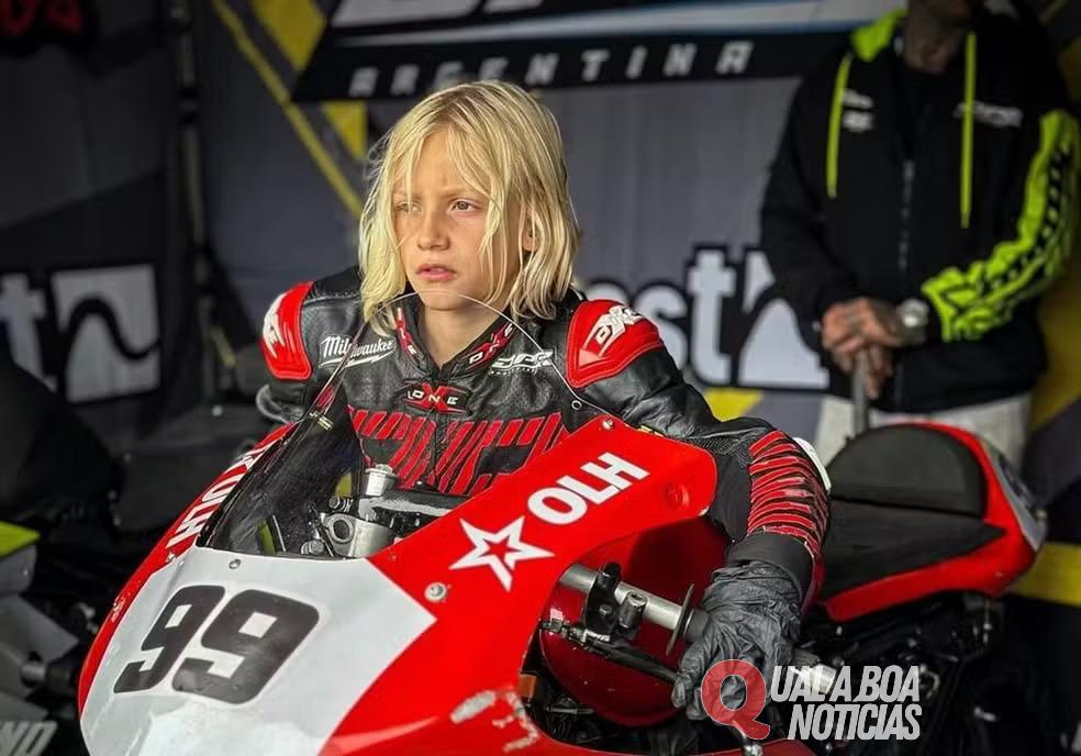 Piloto argentino de 9 anos da SuperBike morre após acidente em Interlagos, em São Paulo
