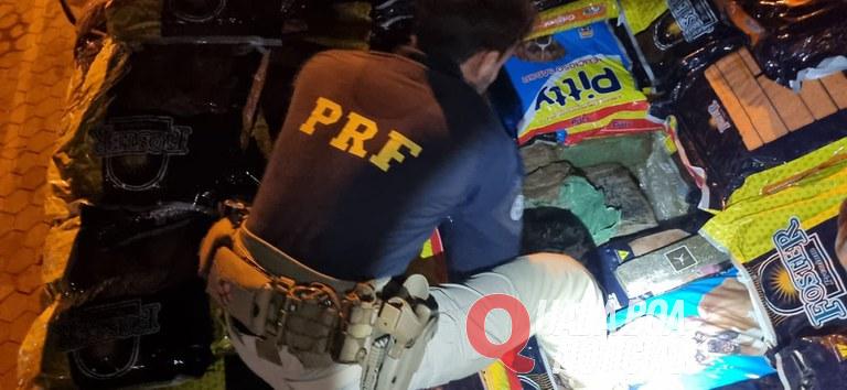 PRF apreende mais de 7 toneladas de maconha no Paraná