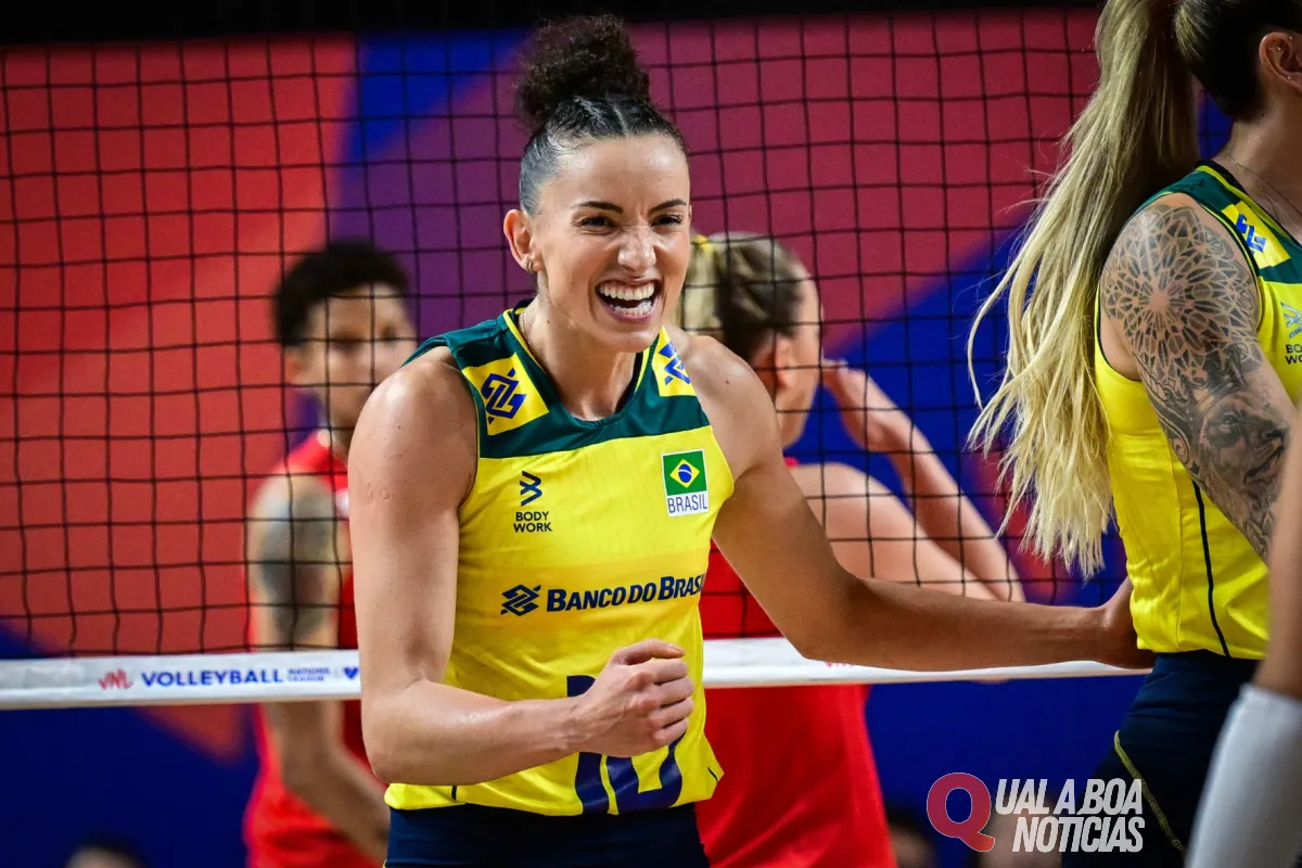 Vôlei Feminino: Capitã do Brasil projeta grupo em Paris 2024: “Muito difícil”