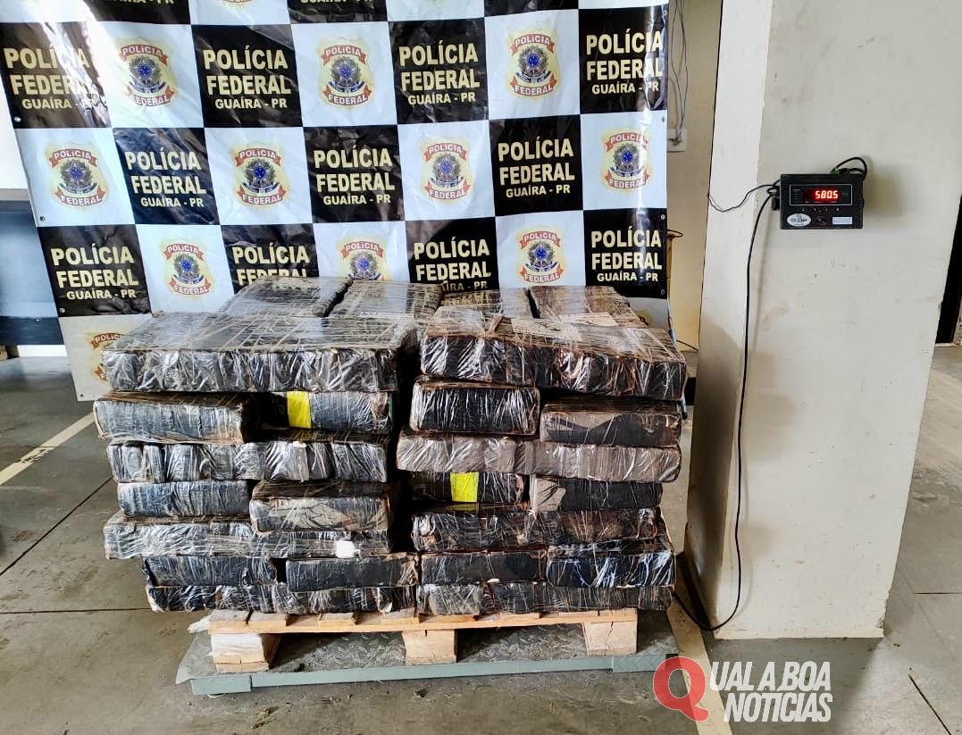 BPFRON, 31°BPM e NEPOM/PF apreendem 580 kg de maconha em área rural de Terra Roxa - PR