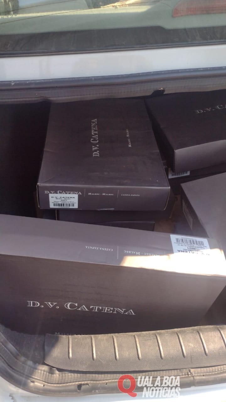 BPFRON apreende 60 garrafas de vinho em Barracão-PR