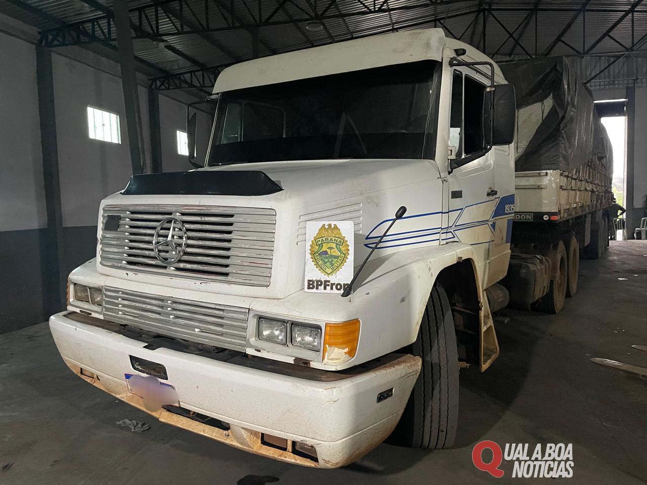 BPFRON apreende carreta carregada com 30 toneladas de alumínio em Barracão-PR