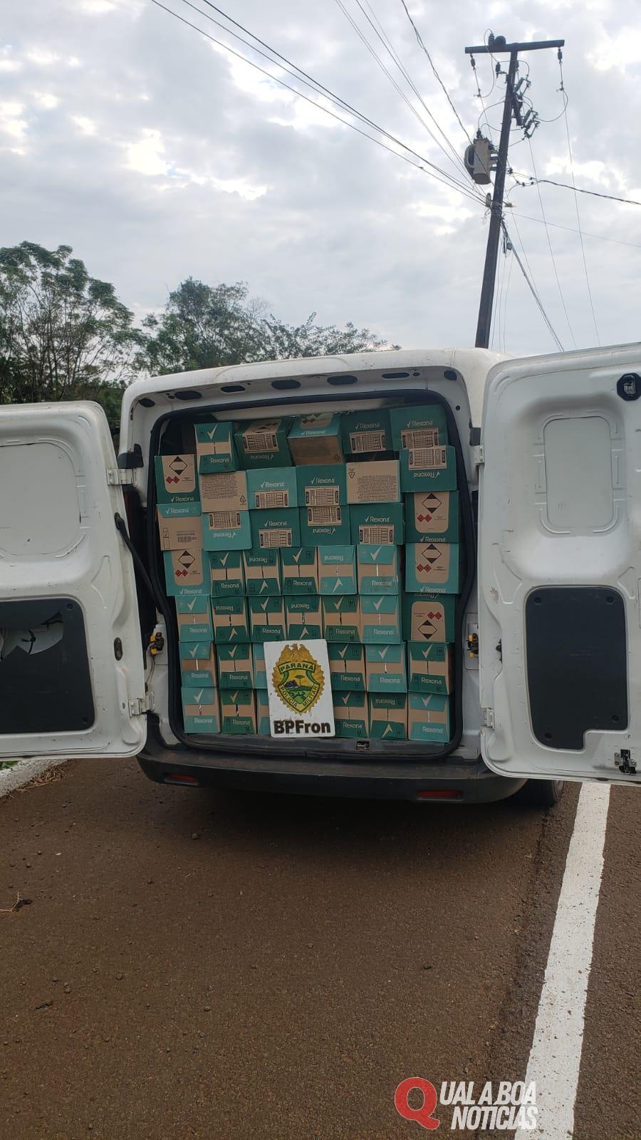 BPFRON apreende veiculo carregado em Pérola D’Oeste-PR