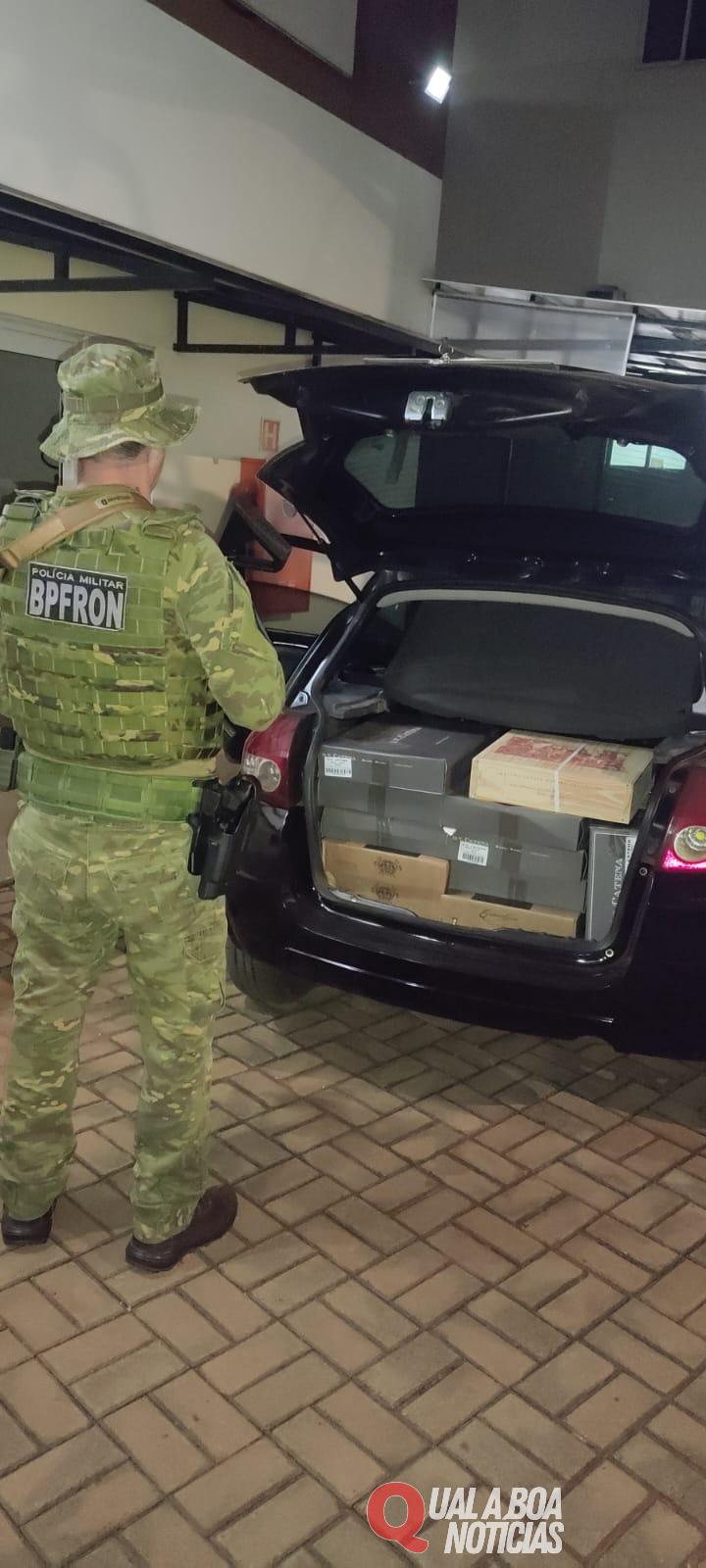 BPFRON apreende veiculo carregado em Santo Antônio do Sudoeste-PR