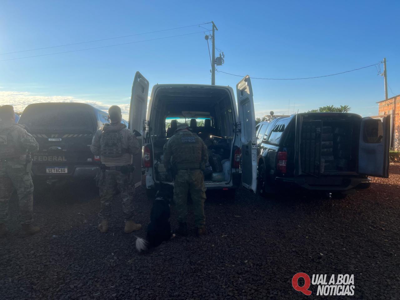 BPFRON e NEPOM apreende depósito de maconha com mais de 2,7 Toneladas da droga em Santa Helena PR
