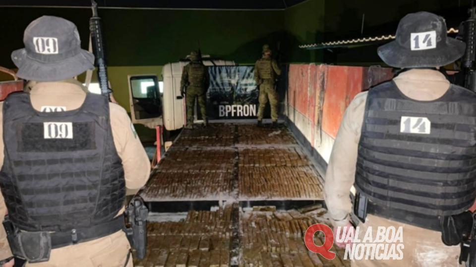 Carga de maconha apreendida pelo BPFron em Umuarama está avaliada em R$ 4,8 milhões