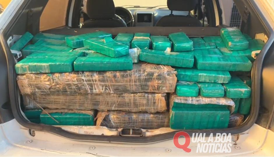 Carro carregado com maconha é apreendido pela PRF em Céu Azul