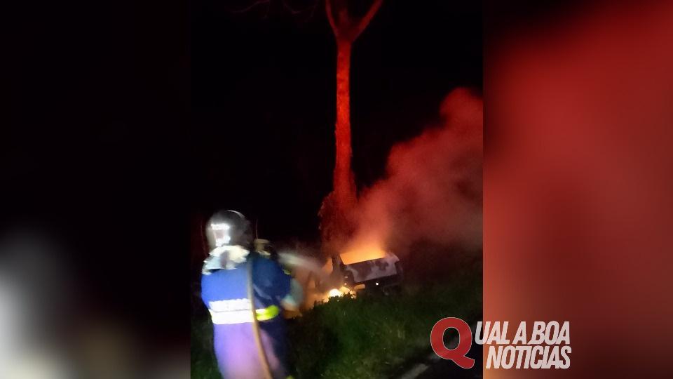 Duas pessoas morrem após carro sair da pista e bater em árvore no Sudoeste do Paraná